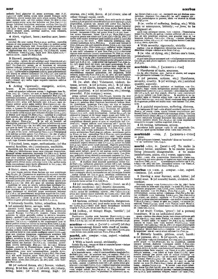Page from the Oxford Latin Dictionary