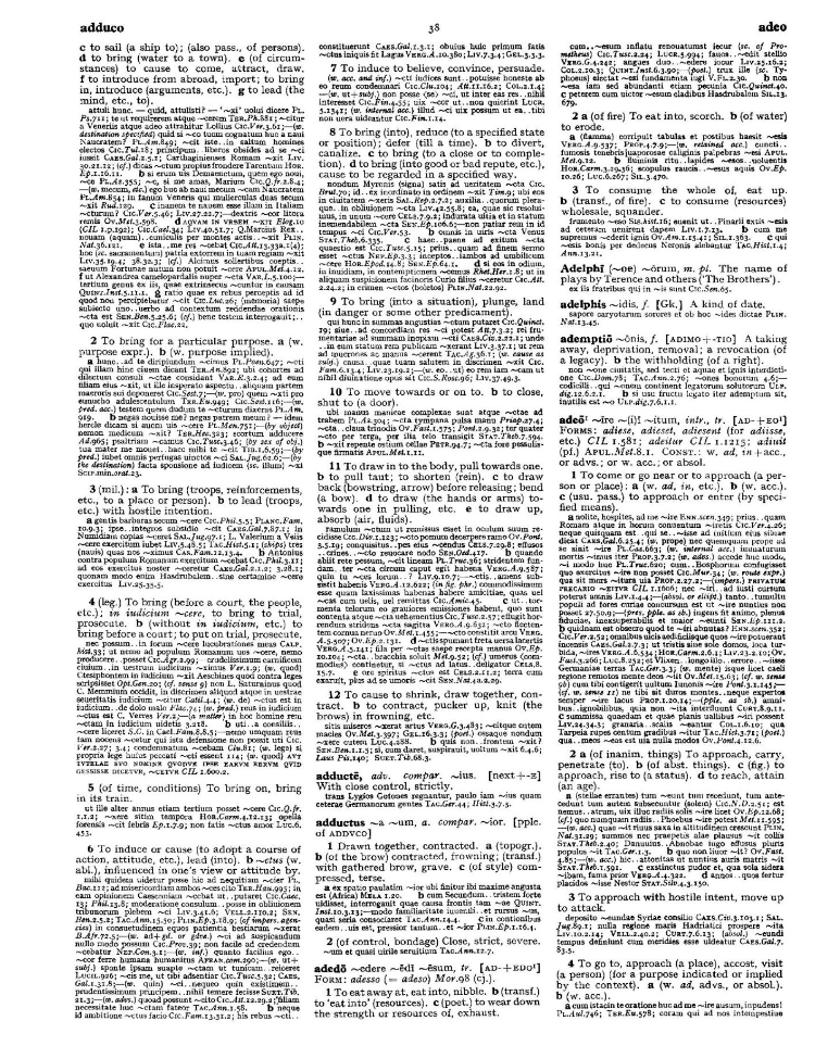 Page from the Oxford Latin Dictionary