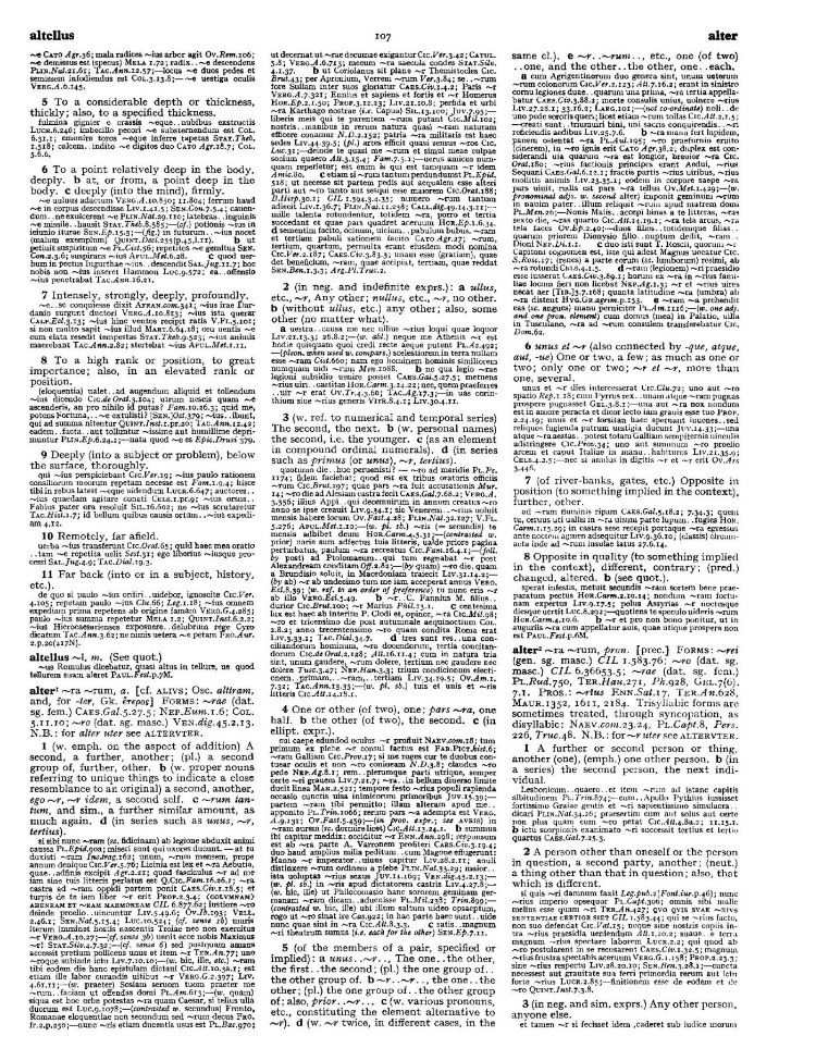 Page from the Oxford Latin Dictionary