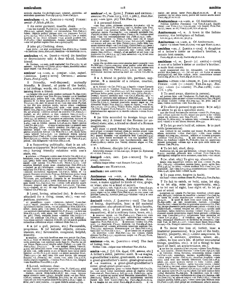 Page from the Oxford Latin Dictionary