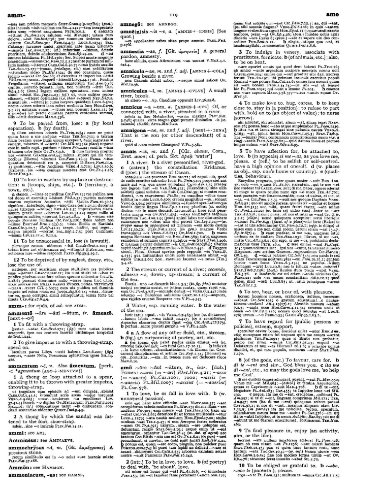 Page from the Oxford Latin Dictionary