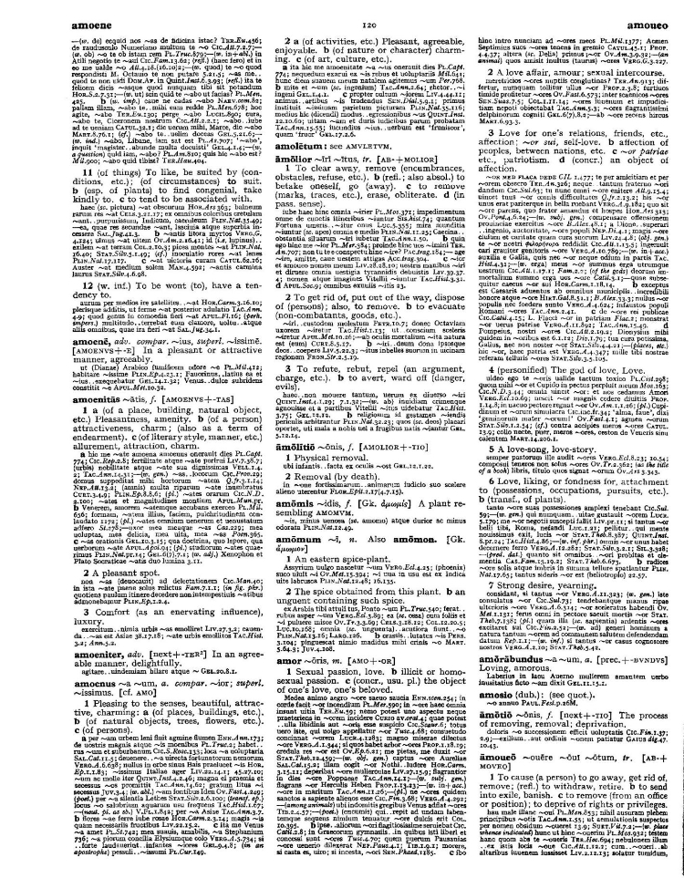 Page from the Oxford Latin Dictionary