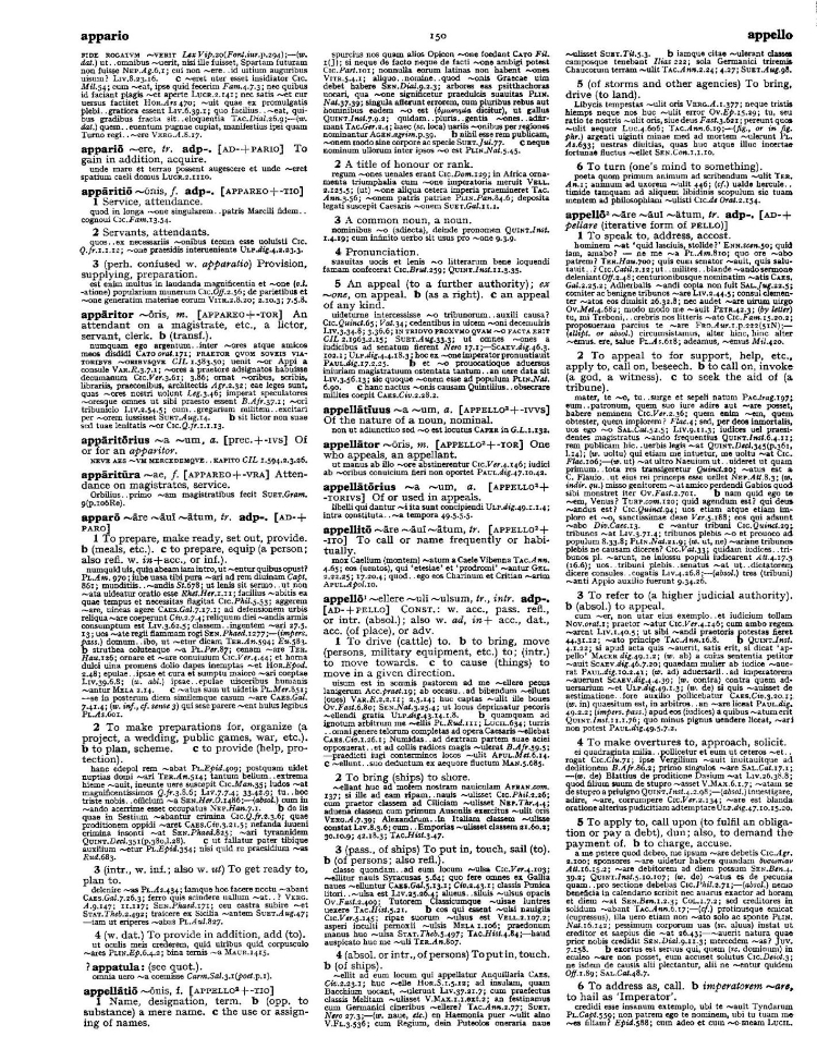 Page from the Oxford Latin Dictionary