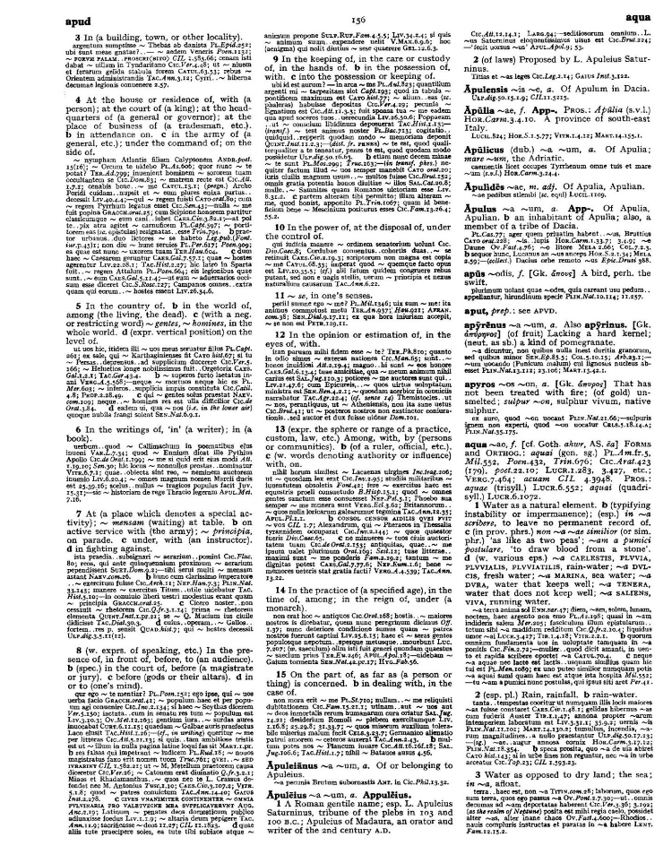 Page from the Oxford Latin Dictionary