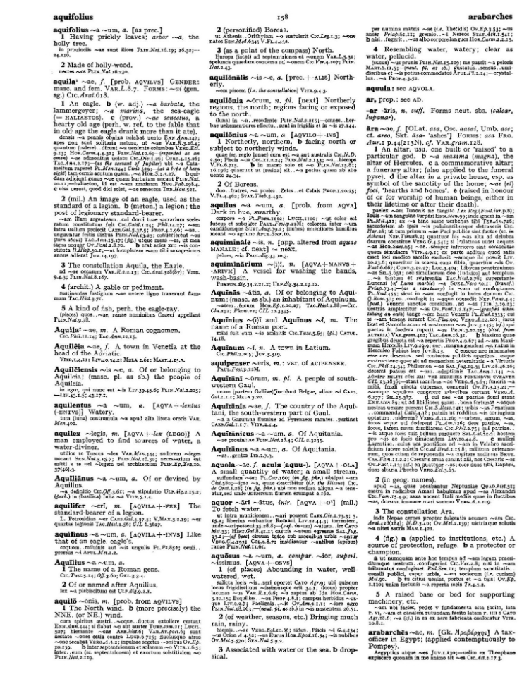 Page from the Oxford Latin Dictionary