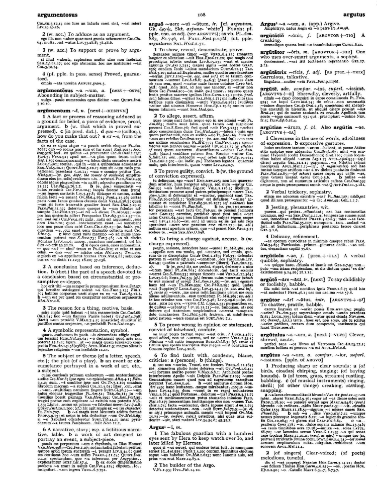 Page from the Oxford Latin Dictionary
