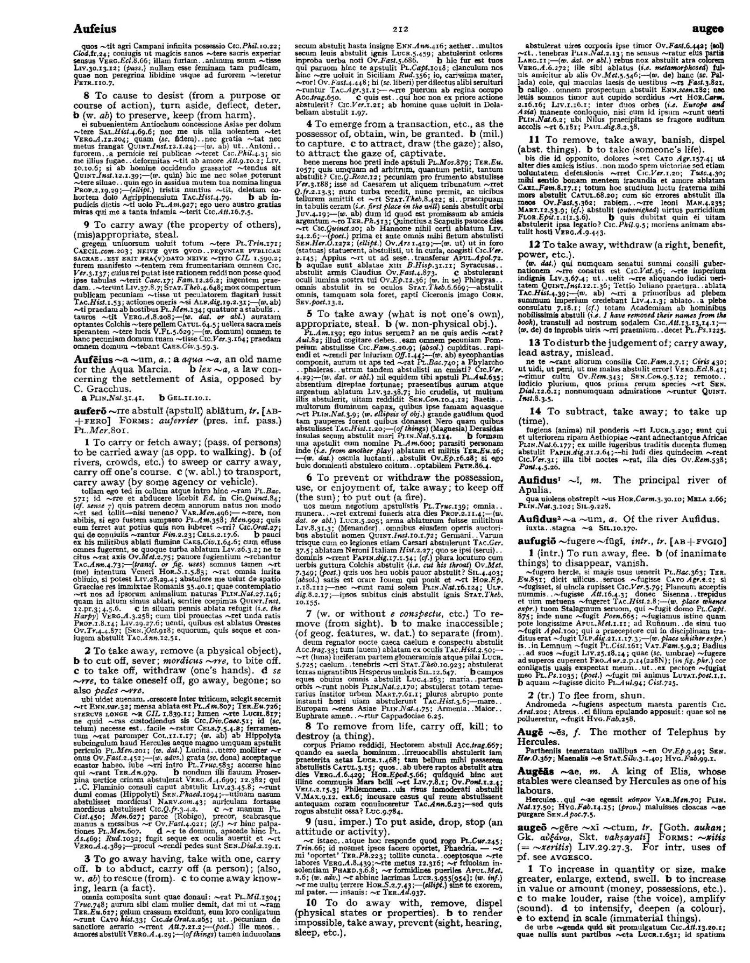 Page from the Oxford Latin Dictionary