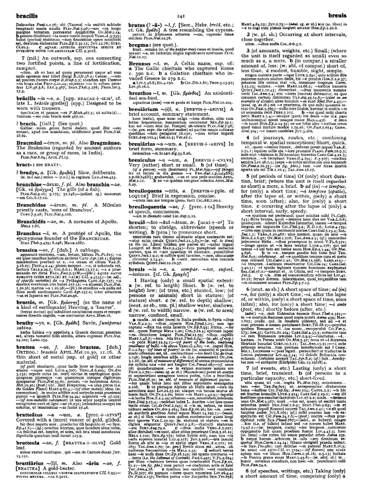 Page from the Oxford Latin Dictionary