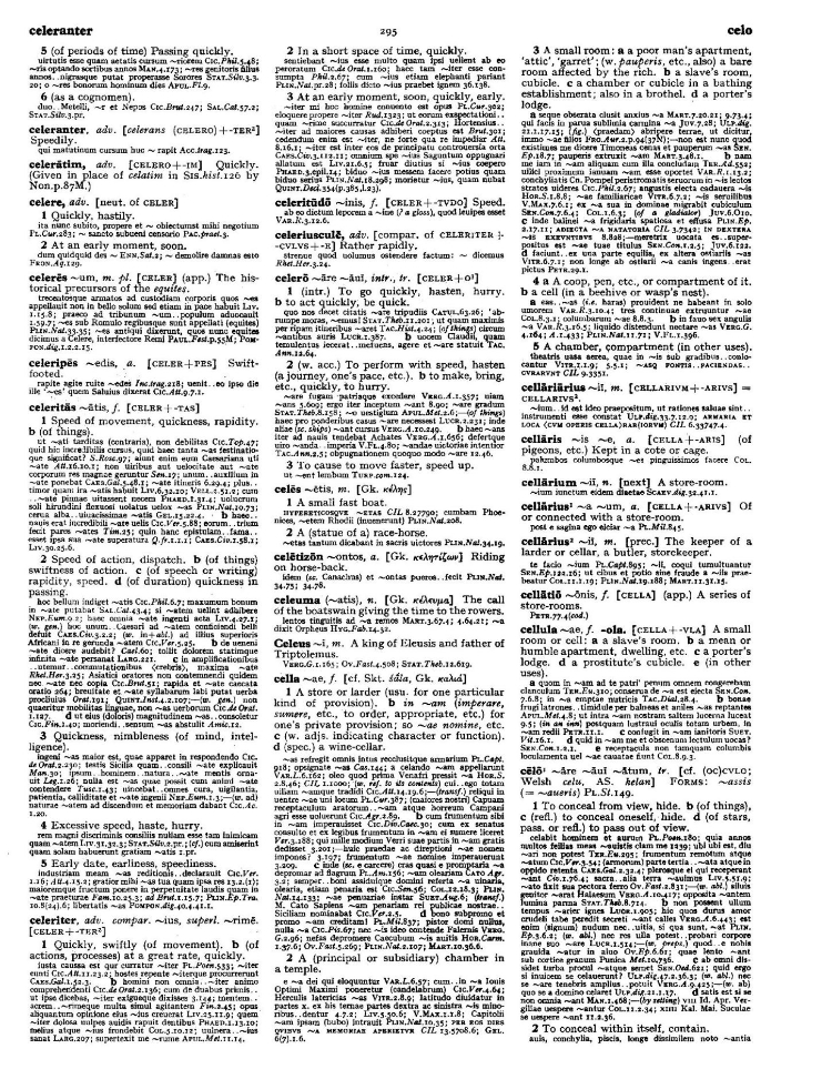 Page from the Oxford Latin Dictionary