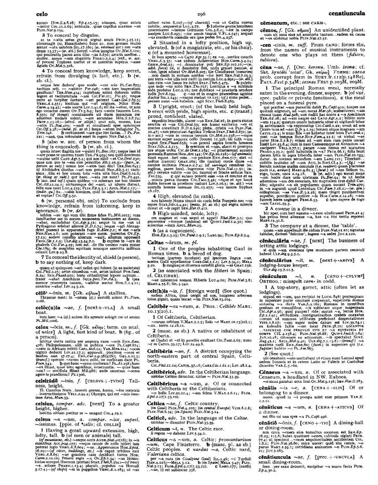 Page from the Oxford Latin Dictionary