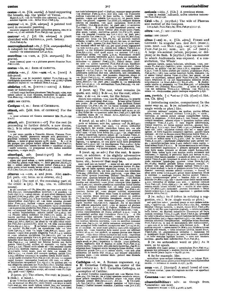 Page from the Oxford Latin Dictionary