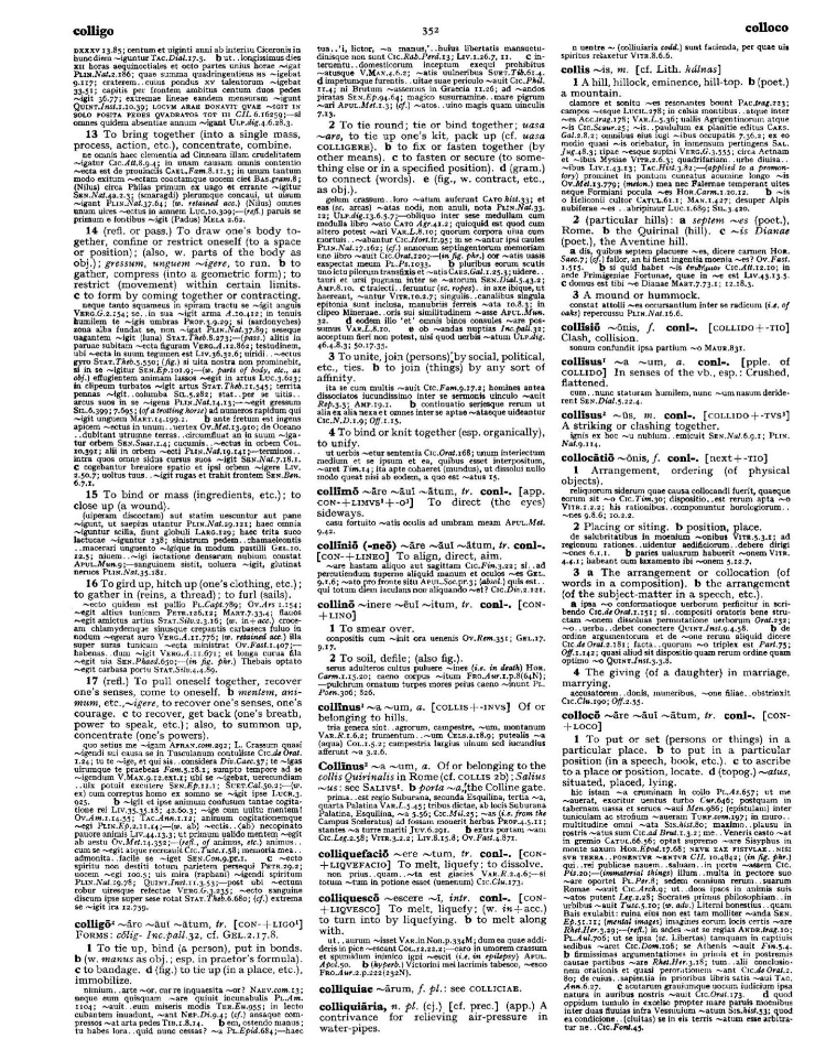 Page from the Oxford Latin Dictionary