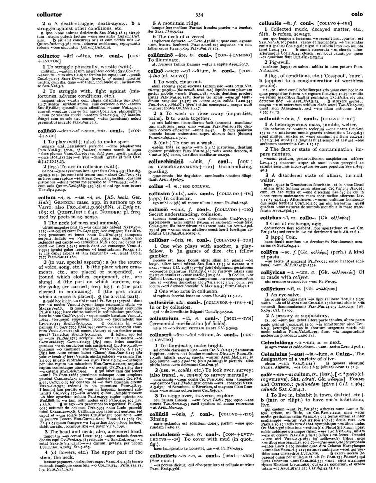 Page from the Oxford Latin Dictionary