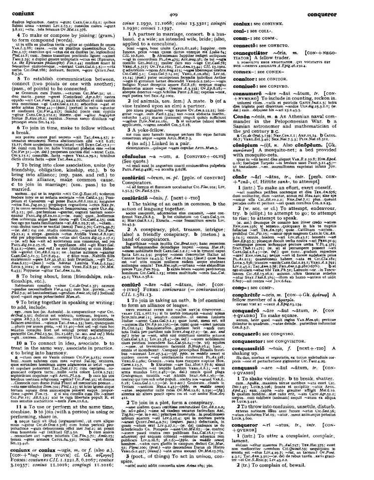 Page from the Oxford Latin Dictionary