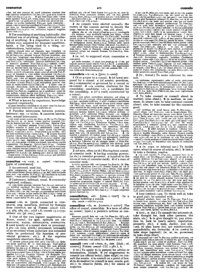 Page from the Oxford Latin Dictionary
