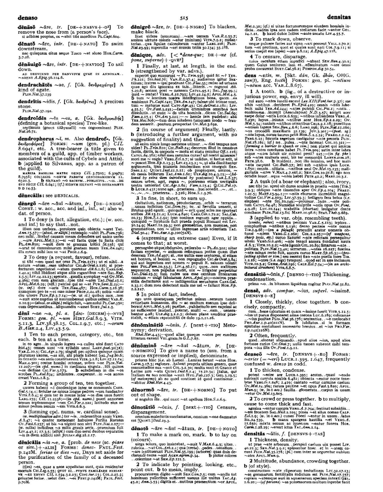 Page from the Oxford Latin Dictionary