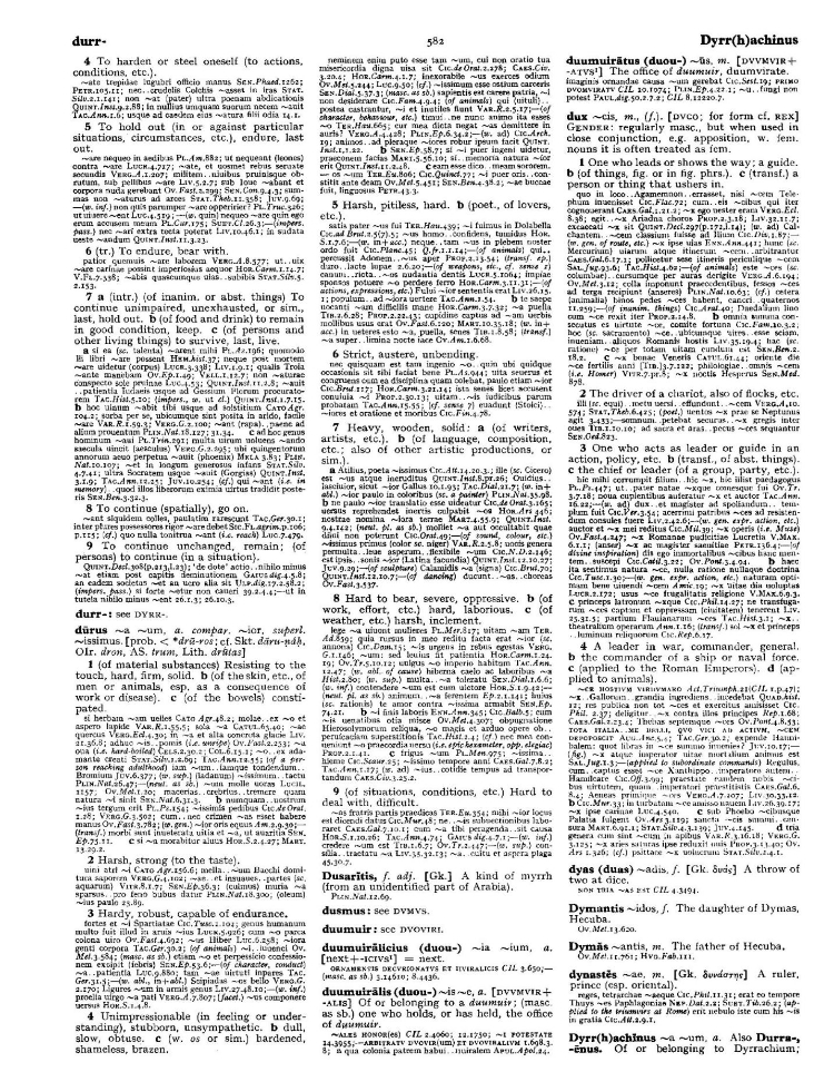 Page from the Oxford Latin Dictionary
