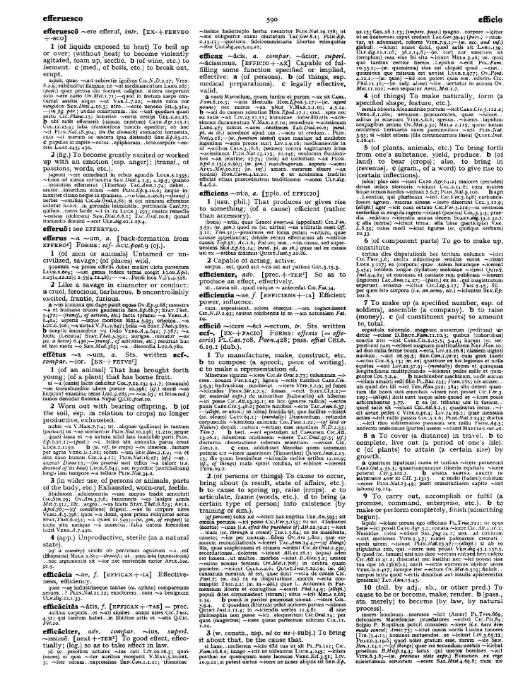 Page from the Oxford Latin Dictionary