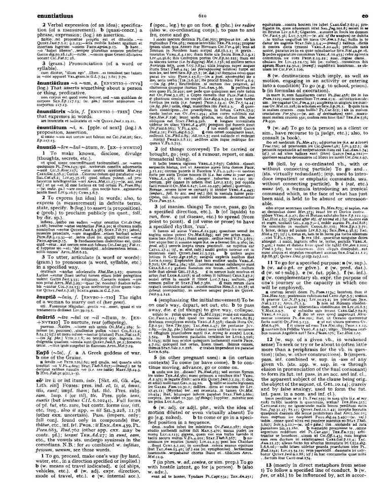 Page from the Oxford Latin Dictionary