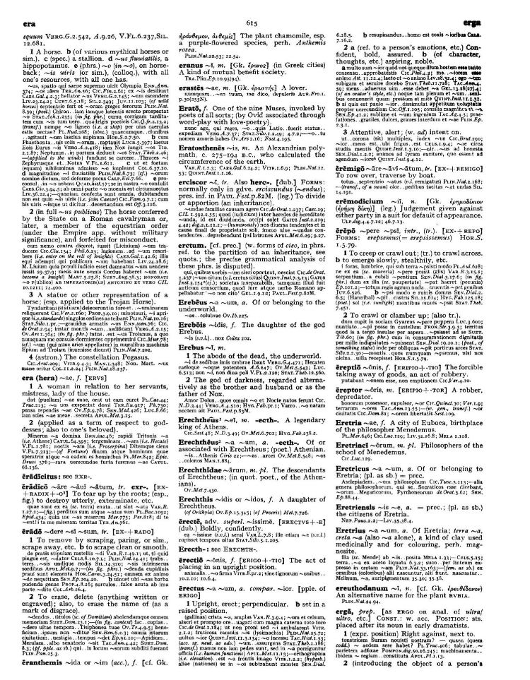 Page from the Oxford Latin Dictionary