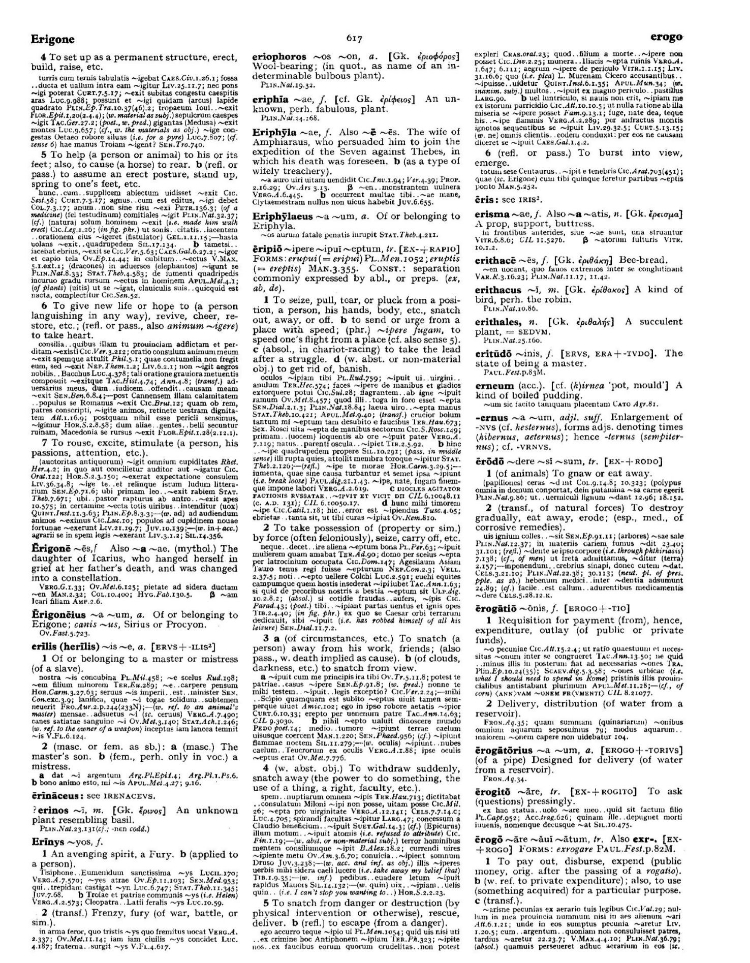 Page from the Oxford Latin Dictionary