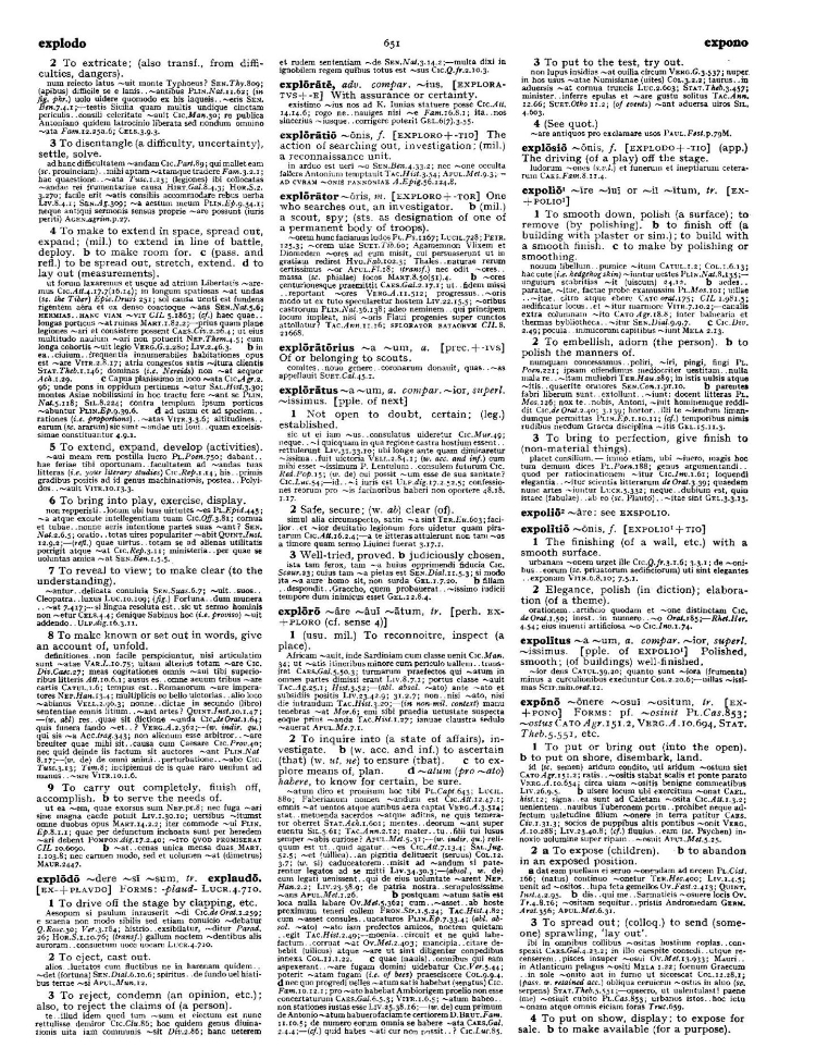 Page from the Oxford Latin Dictionary