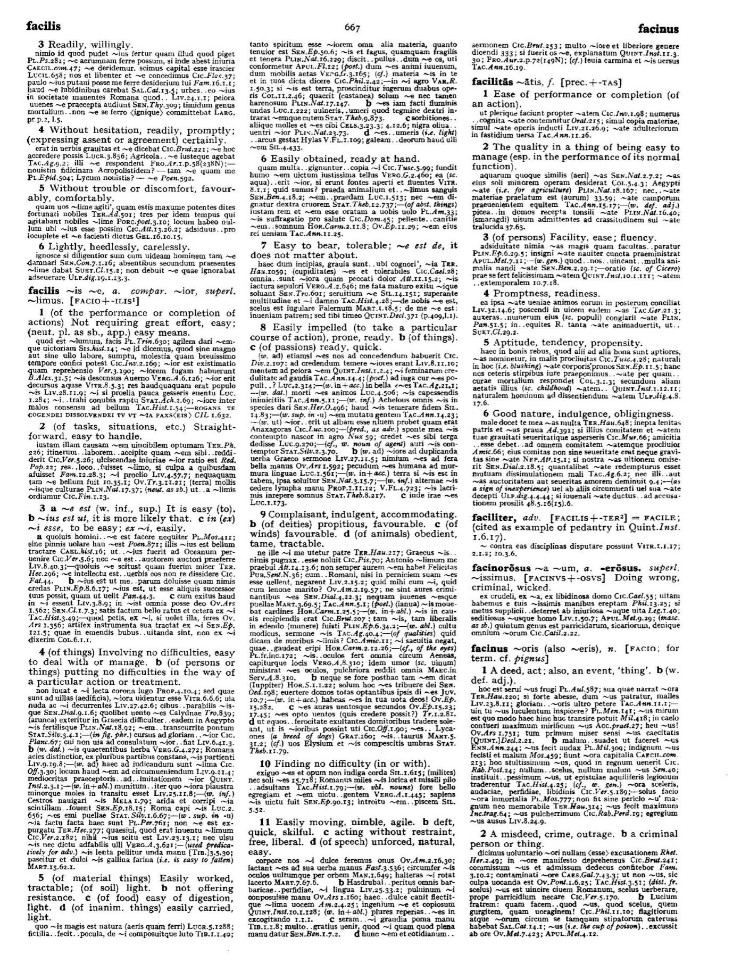 Page from the Oxford Latin Dictionary