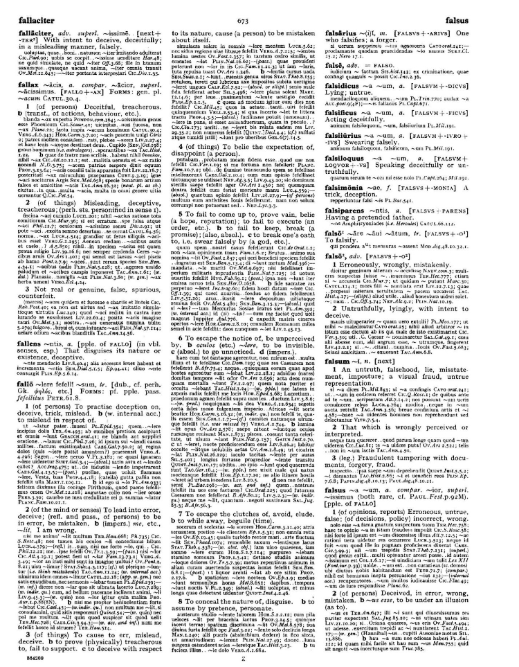 Page from the Oxford Latin Dictionary