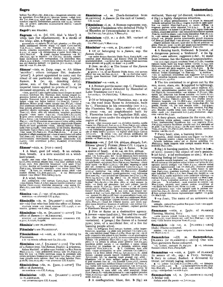 Page from the Oxford Latin Dictionary