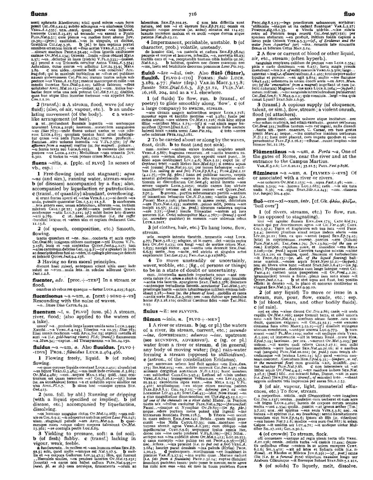 Page from the Oxford Latin Dictionary