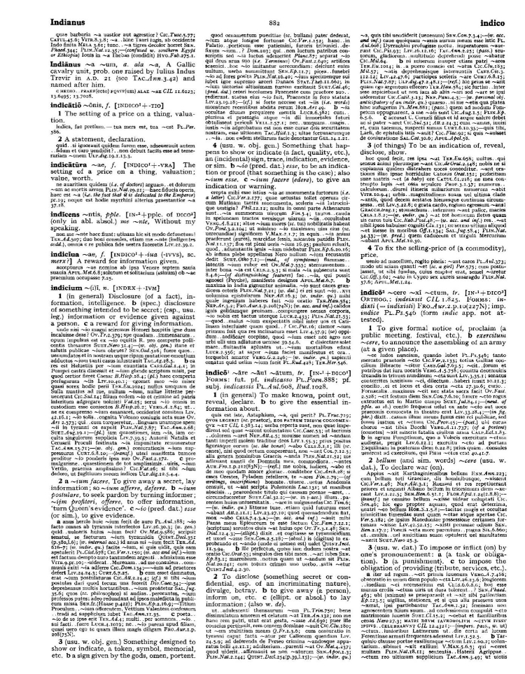 Page from the Oxford Latin Dictionary