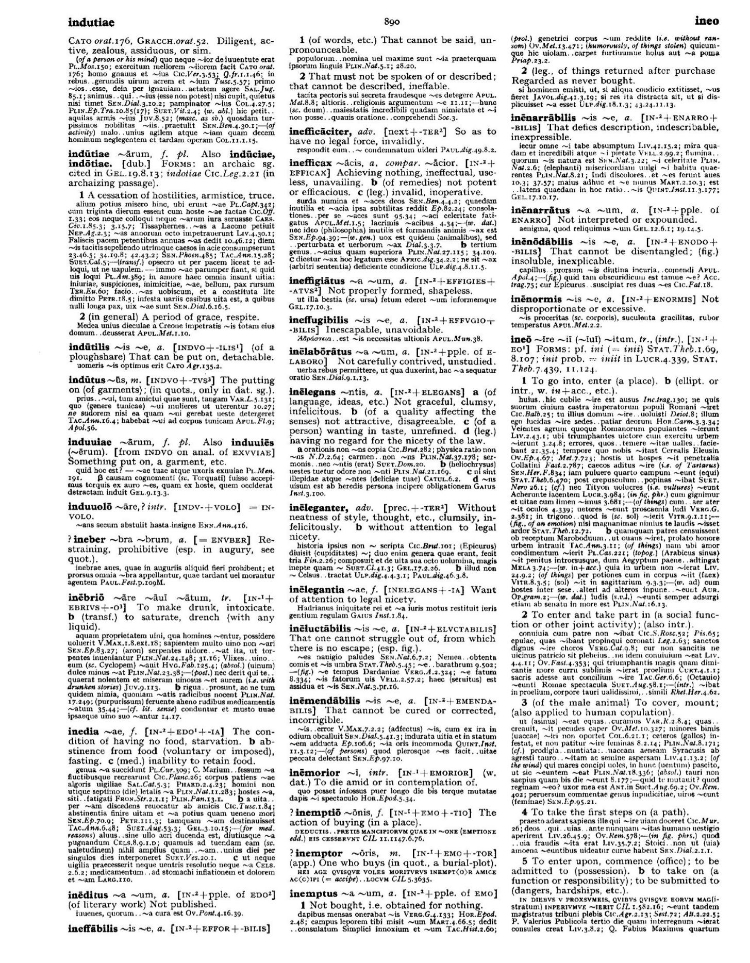 Page from the Oxford Latin Dictionary