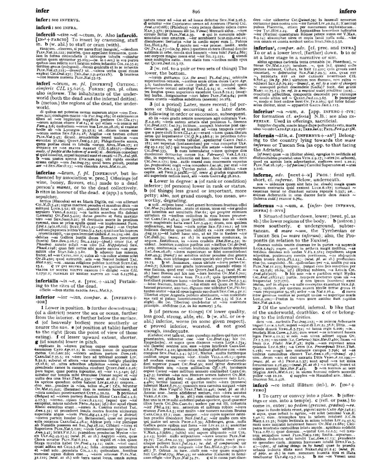 Page from the Oxford Latin Dictionary