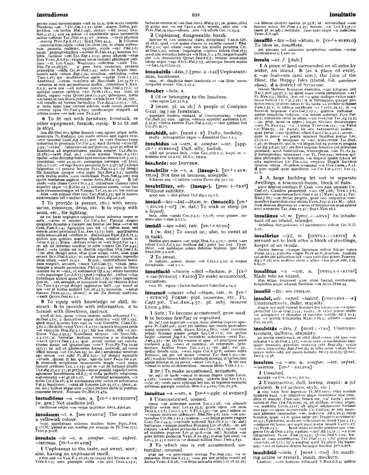 Page from the Oxford Latin Dictionary