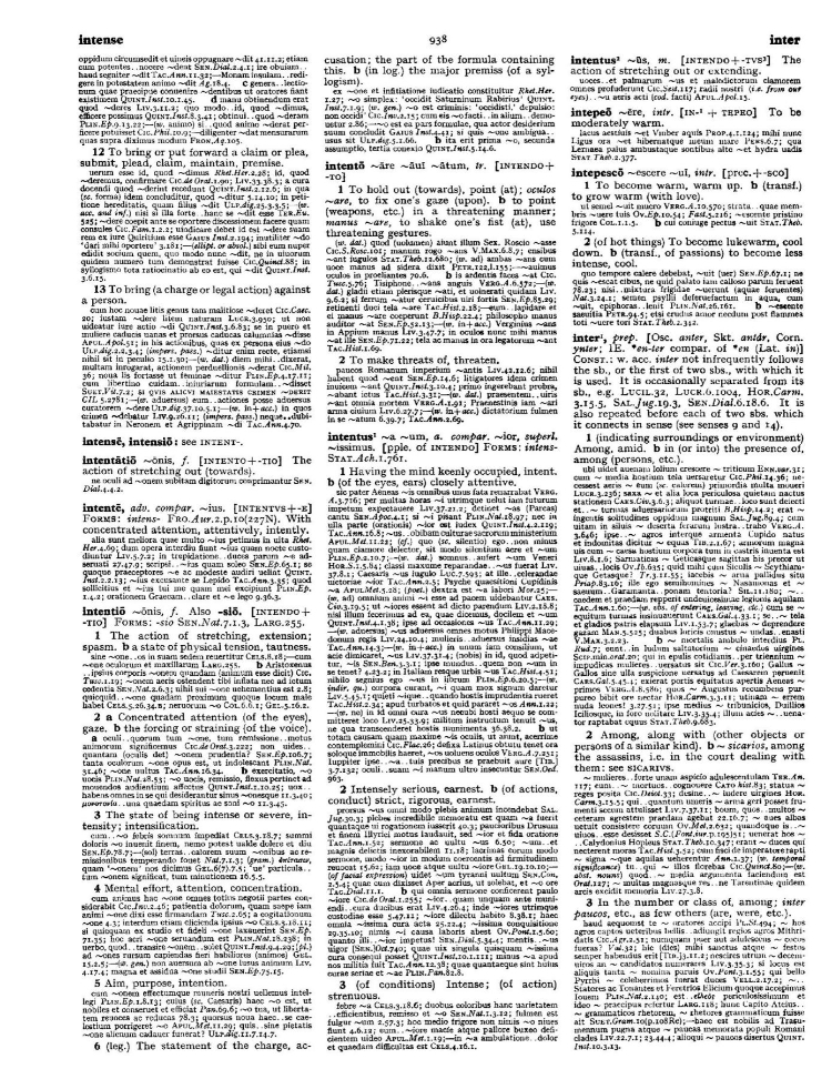 Page from the Oxford Latin Dictionary