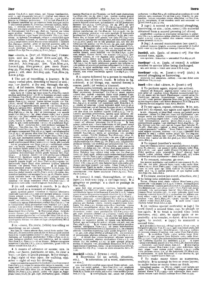 Page from the Oxford Latin Dictionary