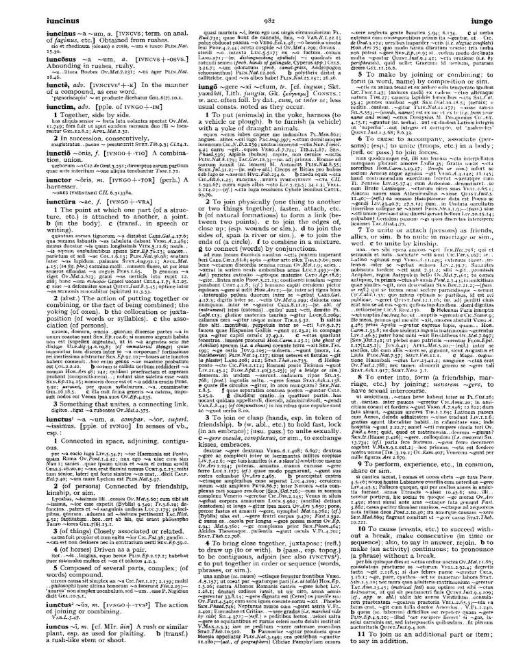 Page from the Oxford Latin Dictionary