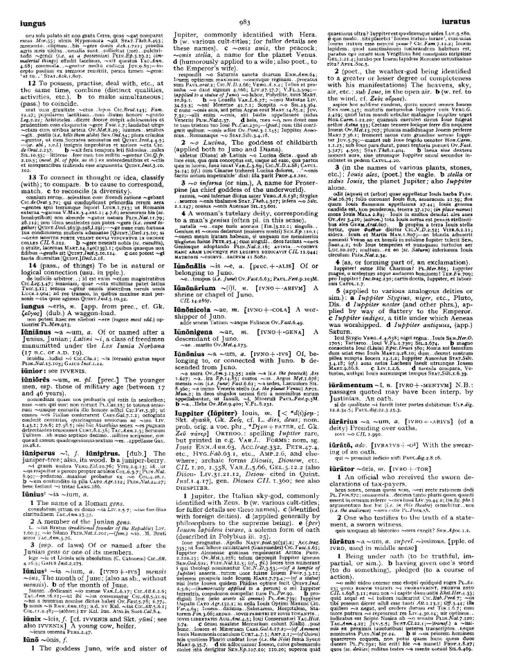 Page from the Oxford Latin Dictionary