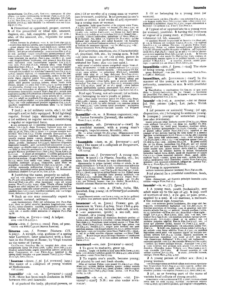 Page from the Oxford Latin Dictionary