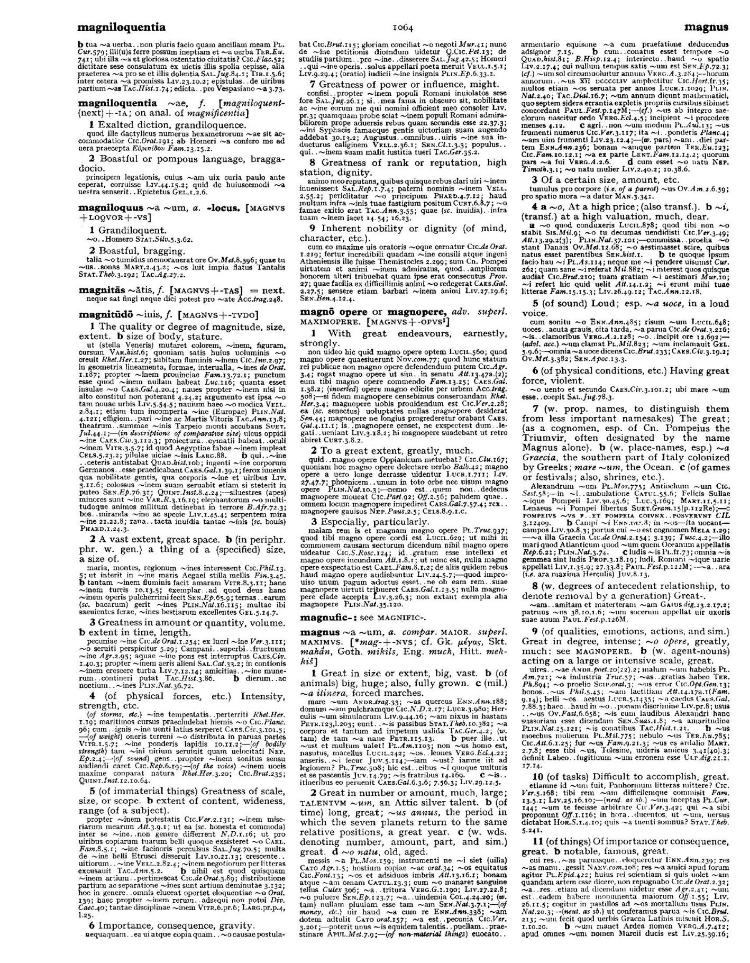 Page from the Oxford Latin Dictionary