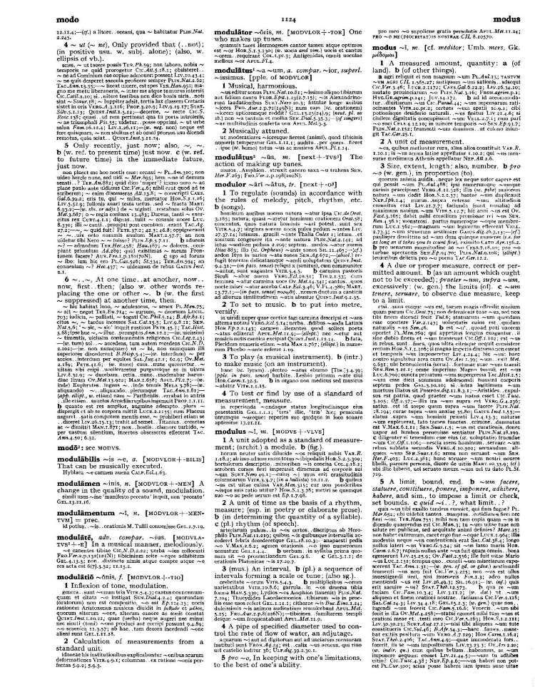 Page from the Oxford Latin Dictionary