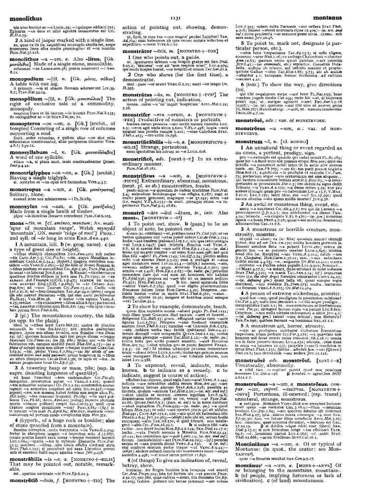 Page from the Oxford Latin Dictionary