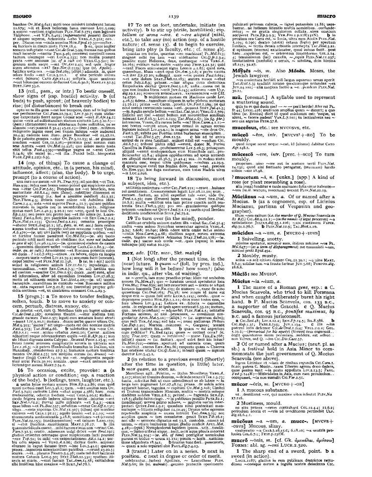 Page from the Oxford Latin Dictionary