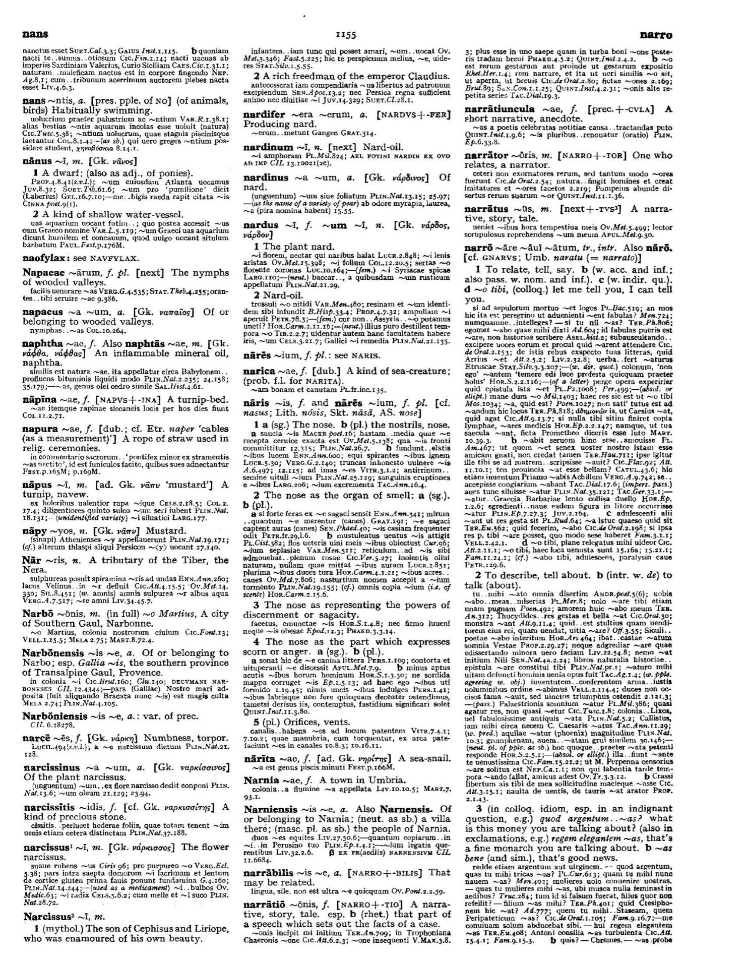 Page from the Oxford Latin Dictionary