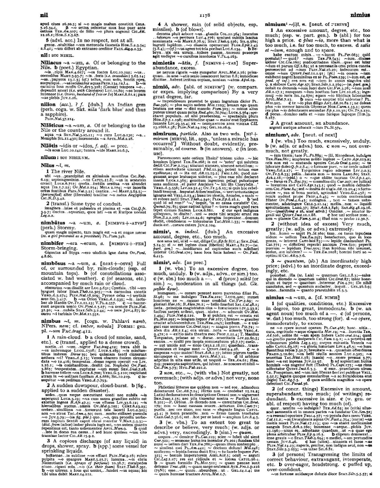 Page from the Oxford Latin Dictionary