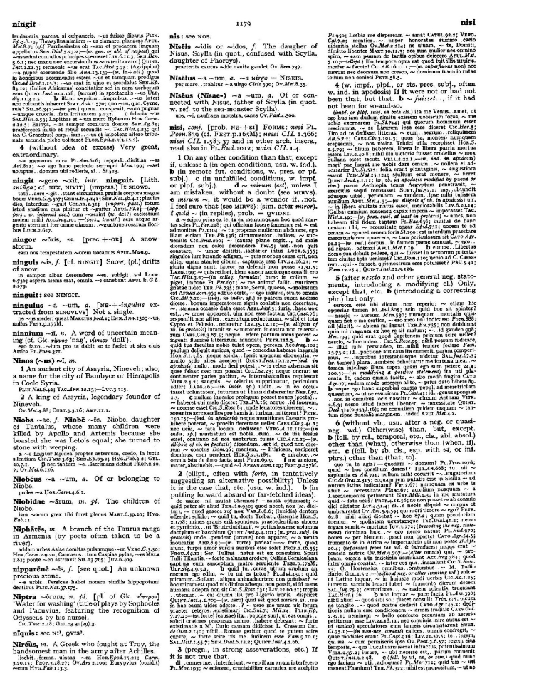 Page from the Oxford Latin Dictionary