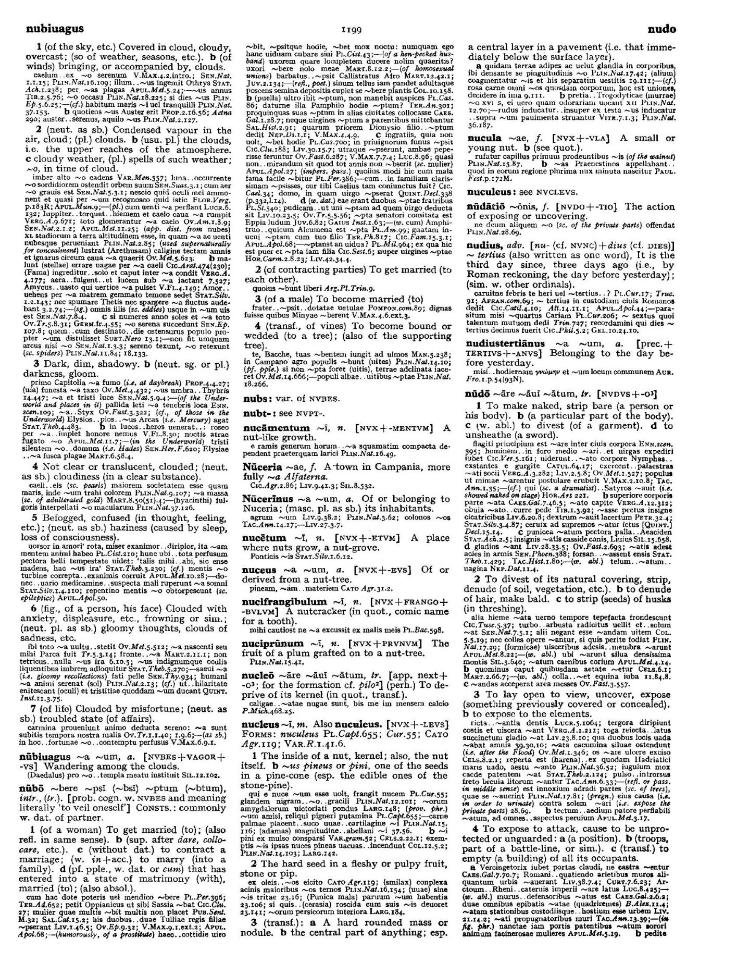 Page from the Oxford Latin Dictionary