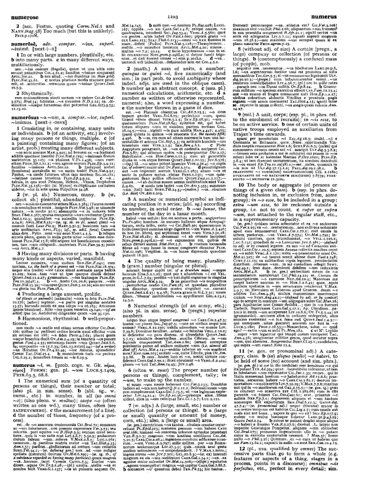 Page from the Oxford Latin Dictionary