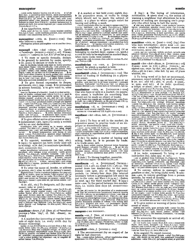 Page from the Oxford Latin Dictionary