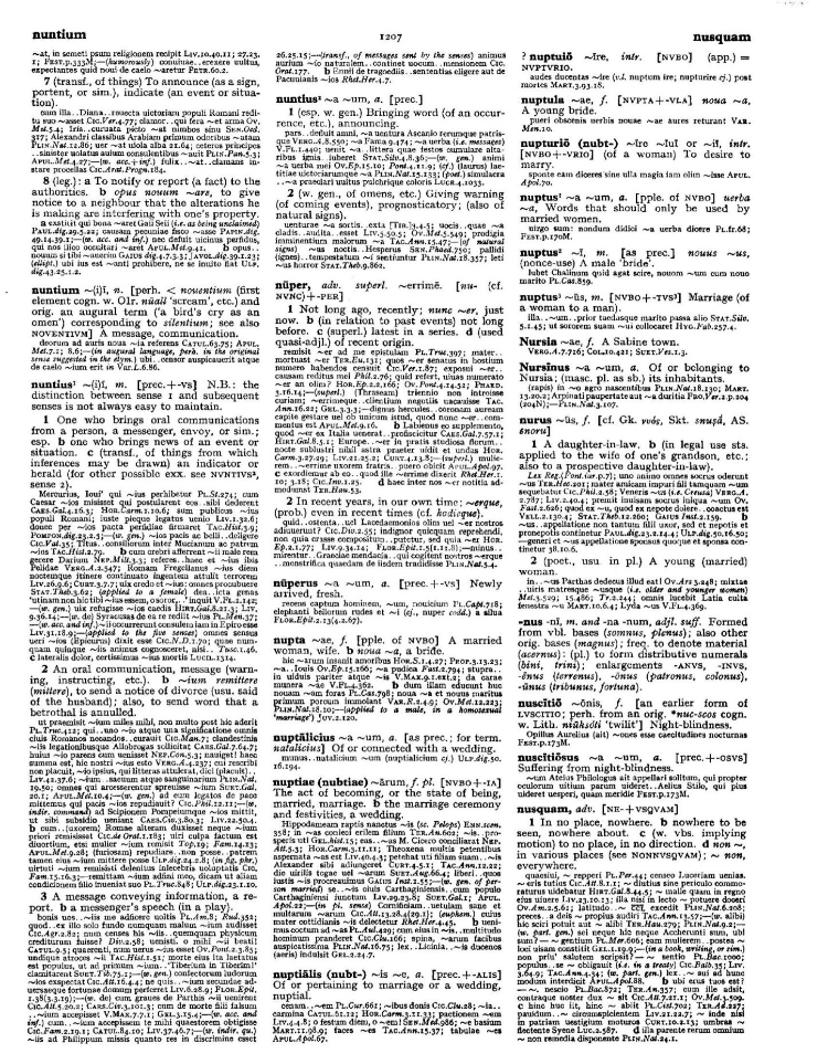 Page from the Oxford Latin Dictionary